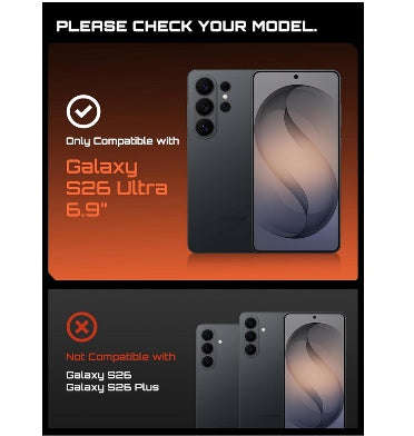 SAMSUNG GALAXY S26 ULTRA FULL BODY RUGGED PROTECTIVE CASE BLACK | SUPCASE
