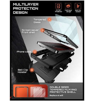 SAMSUNG GALAXY S26 ULTRA FULL BODY RUGGED PROTECTIVE CASE BLACK | SUPCASE