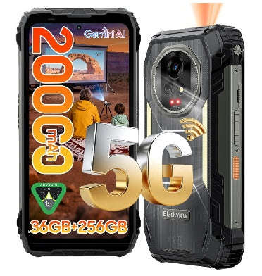BLACKVIEW XPLORE 2 RUGGED/PROJECTOR 256GB/36GB 20000MAH BLACK