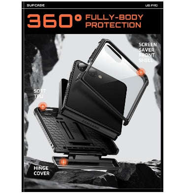 SAMSUNG GALAXY Z FLIP 8 PREMIUM FULL BODY PROTECTIVE CASE BLACK | SUPCASE