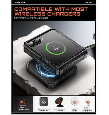 SAMSUNG GALAXY Z FLIP 8 PREMIUM FULL BODY PROTECTIVE CASE BLACK | SUPCASE