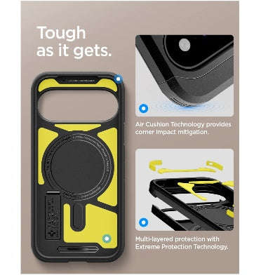 GOOGLE PIXEL 11 PRO PREMIUM TOUGH ARMOR MAGSAFE CASE BLACK | SPIGEN