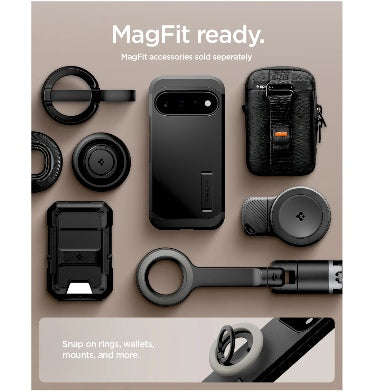 GOOGLE PIXEL 11 PRO PREMIUM TOUGH ARMOR MAGSAFE CASE BLACK | SPIGEN