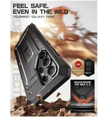 SAMSUNG GALAXY S25 ULTRA FULL BODY RUGGED PROTECTIVE CASE BLACK | SUPCASE