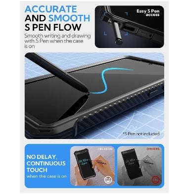 SAMSUNG GALAXY S25 ULTRA PREMIUM FULL BODY ARMORBOX MAGSAFE CASE BLACK | I-BLASON