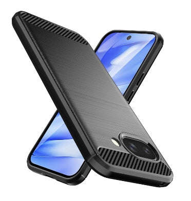 GOOGLE PIXEL 9A PREMIUM SLIM CARBON FIBRE CASE BLACK