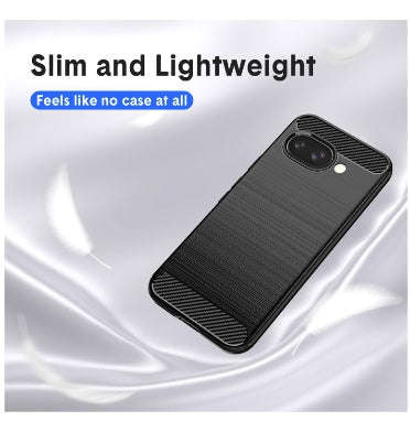 GOOGLE PIXEL 9A PREMIUM SLIM CARBON FIBRE CASE BLACK