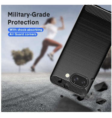 GOOGLE PIXEL 9A PREMIUM SLIM CARBON FIBRE CASE BLACK