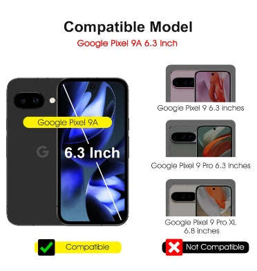 GOOGLE PIXEL 9A PREMIUM TEMPERED GLASS SCREEN AND CAMERA LENS PROTECTOR 5PK | SPARIN
