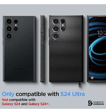 SAMSUNG GALAXY S24 ULTRA PREMIUM SLIM LIQUID AIR CASE BLACK | SPIGEN