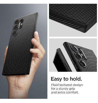 SAMSUNG GALAXY S24 ULTRA PREMIUM SLIM LIQUID AIR CASE BLACK | SPIGEN