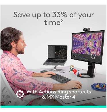 LOGITECH MX MASTER 4 WIRELESS MOUSE MAC EDITION SPACE BLACK