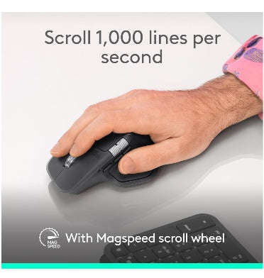 LOGITECH MX MASTER 4 WIRELESS MOUSE MAC EDITION SPACE BLACK