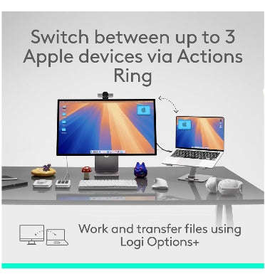 LOGITECH MX MASTER 4 WIRELESS MOUSE MAC EDITION SPACE BLACK