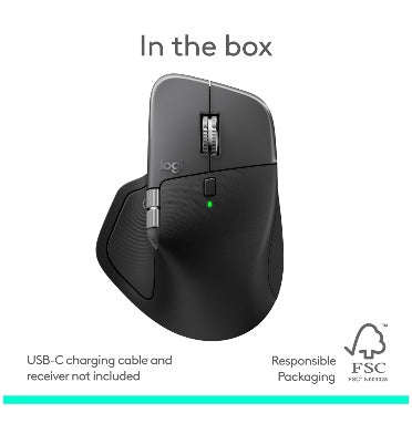 LOGITECH MX MASTER 4 WIRELESS MOUSE MAC EDITION SPACE BLACK
