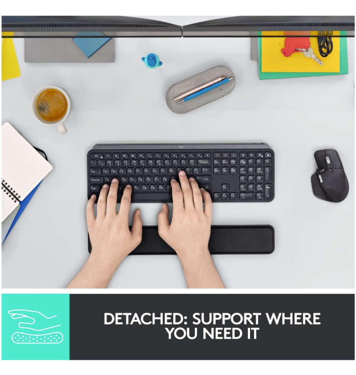 LOGITECH MX KEYS PALM REST BLACK