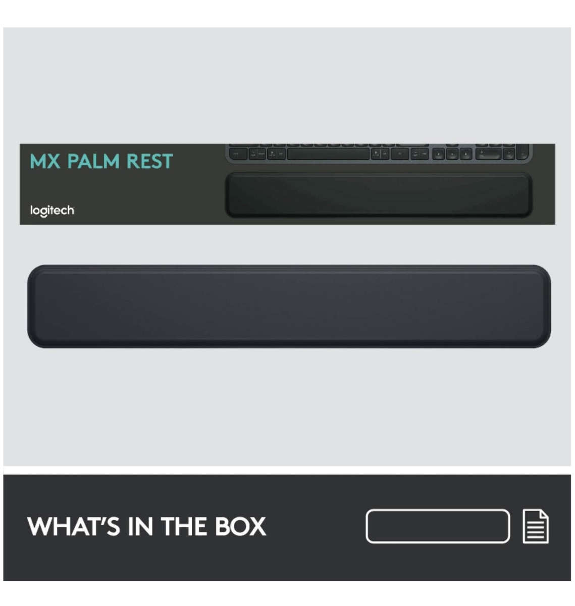 LOGITECH MX KEYS PALM REST BLACK