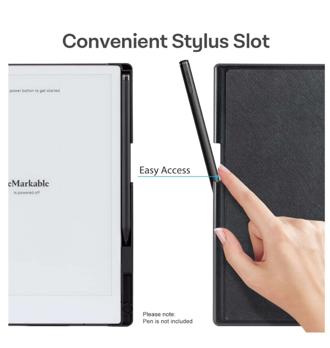 REMARKABLE 2 PREMIUM LIGHTWEIGHT PROTECTIVE BOOK FOLIO COVER BLACK | COBACK