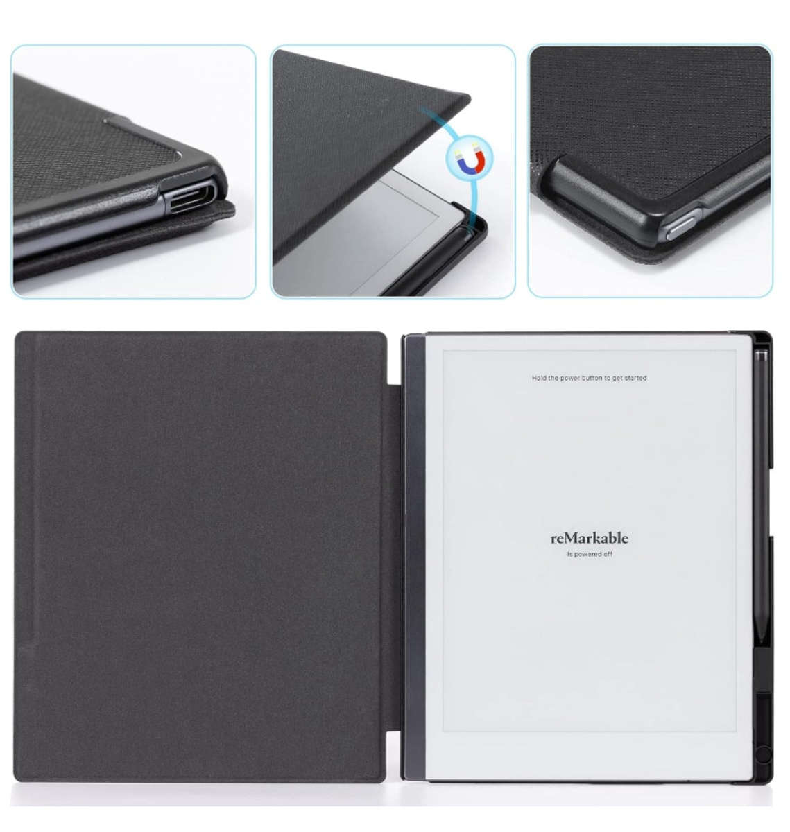 REMARKABLE 2 PREMIUM LIGHTWEIGHT PROTECTIVE BOOK FOLIO COVER BLACK | COBACK