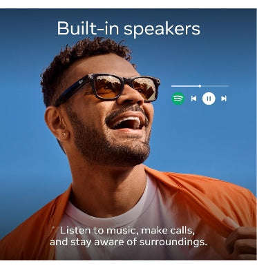 RAY-BAN META - WAYFARER SMART GLASSES STANDARD SHINY BLACK/GREEN