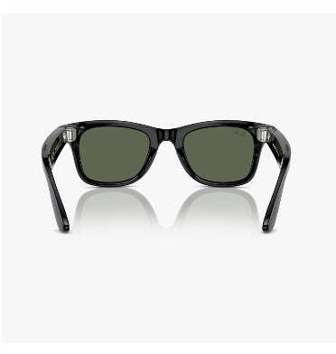 RAY-BAN META - WAYFARER SMART GLASSES STANDARD SHINY BLACK/GREEN