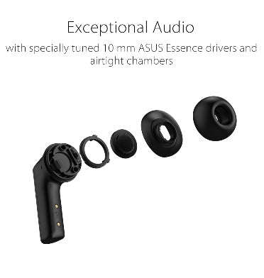 ASUS ROG CETRA WIRELESS NOISE CANCELLING GAMING EARBUDS BLACK