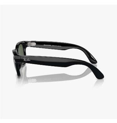 RAY-BAN META - WAYFARER SMART GLASSES STANDARD SHINY BLACK/GREEN