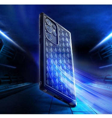SAMSUNG GALAXY S24 ULTRA PREMIUM CRYO ARMOR CASE BLACK/BLUE | SPIGEN