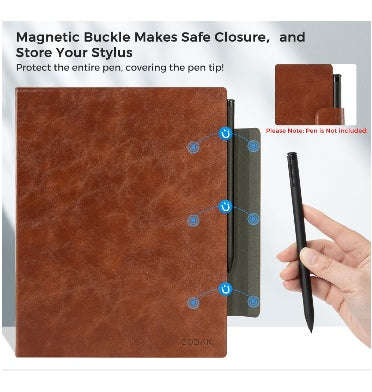 REMARKABLE 2 PREMIUM LIGHTWEIGHT PROTECTIVE BOOK FOLIO COVER VINTAGE BROWN | COBACK