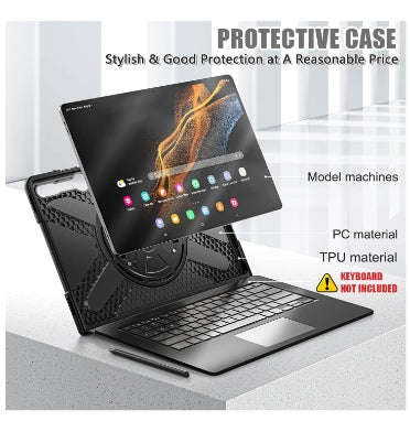 MICROSOFT SURFACE PRO 10 RUGGED HEAVY DUTY CASE WITH HAND STRAP BLACK