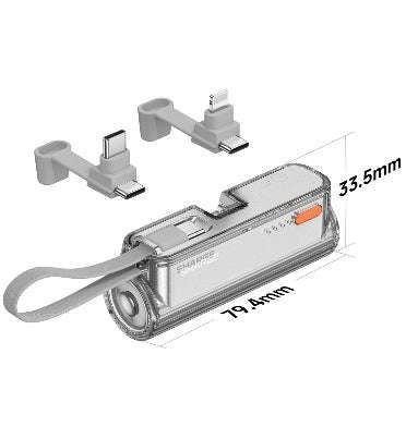 SHARGE FLOW MINI 2 5000MAH PORTABLE CHARGER SILVER