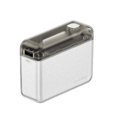 SHARGE FLOW 10K PORTABLE DUAL PORT POWERBANK WHITE