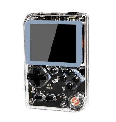 RETRO HANDHELD GAME CONSOLE TRANSPARENT WHITE