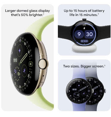 GOOGLE PIXEL WATCH 4 41MM CHAMPAGNE GOLD/LEMONGRASS