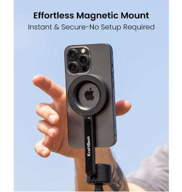 KRAFTGEEK MAGSAFE BLUETOOTH TRIPOD SELFIE STICK 64" BLACK