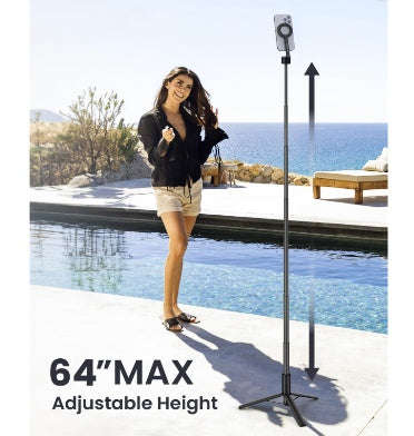KRAFTGEEK MAGSAFE BLUETOOTH TRIPOD SELFIE STICK 64" BLACK