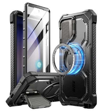 SAMSUNG GALAXY S24 ULTRA PREMIUM FULL BODY ARMORBOX MAGSAFE PROTECTIVE CASE BLACK | I-BLASON