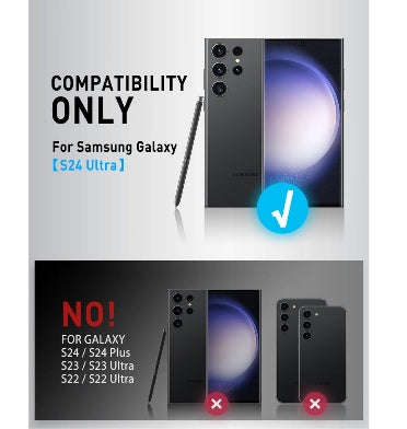 SAMSUNG GALAXY S24 ULTRA PREMIUM FULL BODY ARMORBOX MAGSAFE PROTECTIVE CASE BLACK | I-BLASON