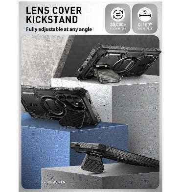 SAMSUNG GALAXY S24 ULTRA PREMIUM FULL BODY ARMORBOX MAGSAFE PROTECTIVE CASE BLACK | I-BLASON