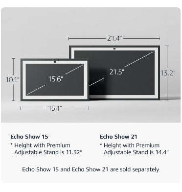 AMAZON ECHO SHOW 15 SMART DISPLAY BLACK (2024)