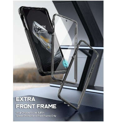 ONEPLUS 12 PREMIUM FULL BODY RUGGED POETIC REVOLUTION MAGSAFE CASE BLACK/CLEAR | POETIC