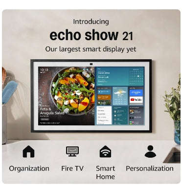 AMAZON ECHO SHOW 21 SMART DISPLAY BLACK (2024)