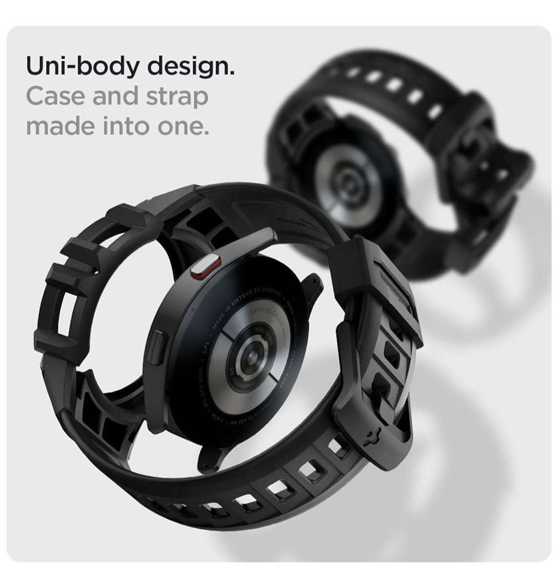 SAMSUNG GALAXY WATCH 4/5 PREMIUM RUGGED ARMOR PRO CASE 40MM BLACK | SPIGEN