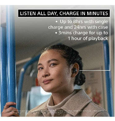 SONY WF-1000XM5 WIRELESS EARBUDS WITH ALEXA BUILT-IN BLACK
