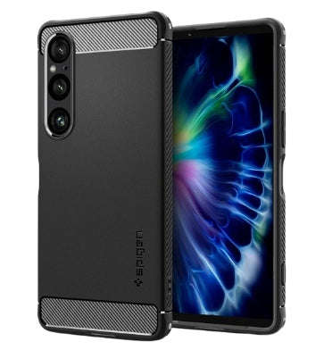 SONY XPERIA 1 VI PREMIUM RUGGED ARMOR CASE BLACK | SPIGEN