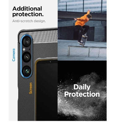 SONY XPERIA 1 VI PREMIUM RUGGED ARMOR CASE BLACK | SPIGEN