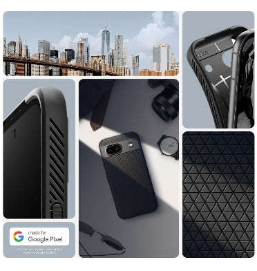 GOOGLE PIXEL 8A PREMIUM SLIM LIQUID AIR CASE BLACK | SPIGEN