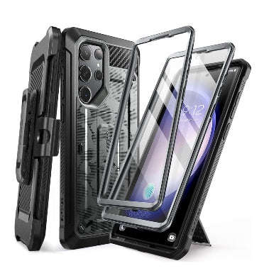 SAMSUNG GALAXY S23 ULTRA FULL BODY RUGGED PROTECTIVE CASE CAMO GRAY | SUPCASE