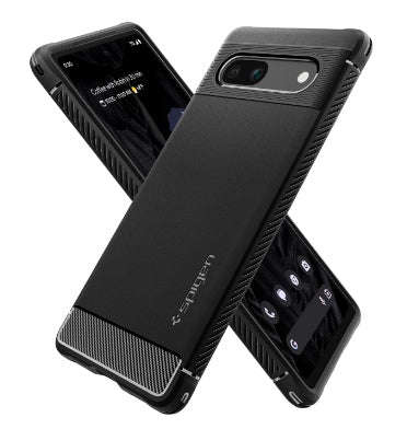 GOOGLE PIXEL 7A PREMIUM RUGGED ARMOR CASE BLACK | SPIGEN