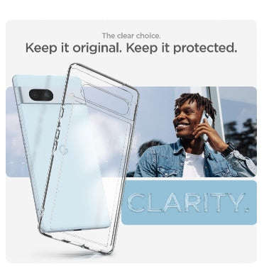 GOOGLE PIXEL 7A PREMIUM SLIM ULTRA HYBRID CASE CLEAR | SPIGEN